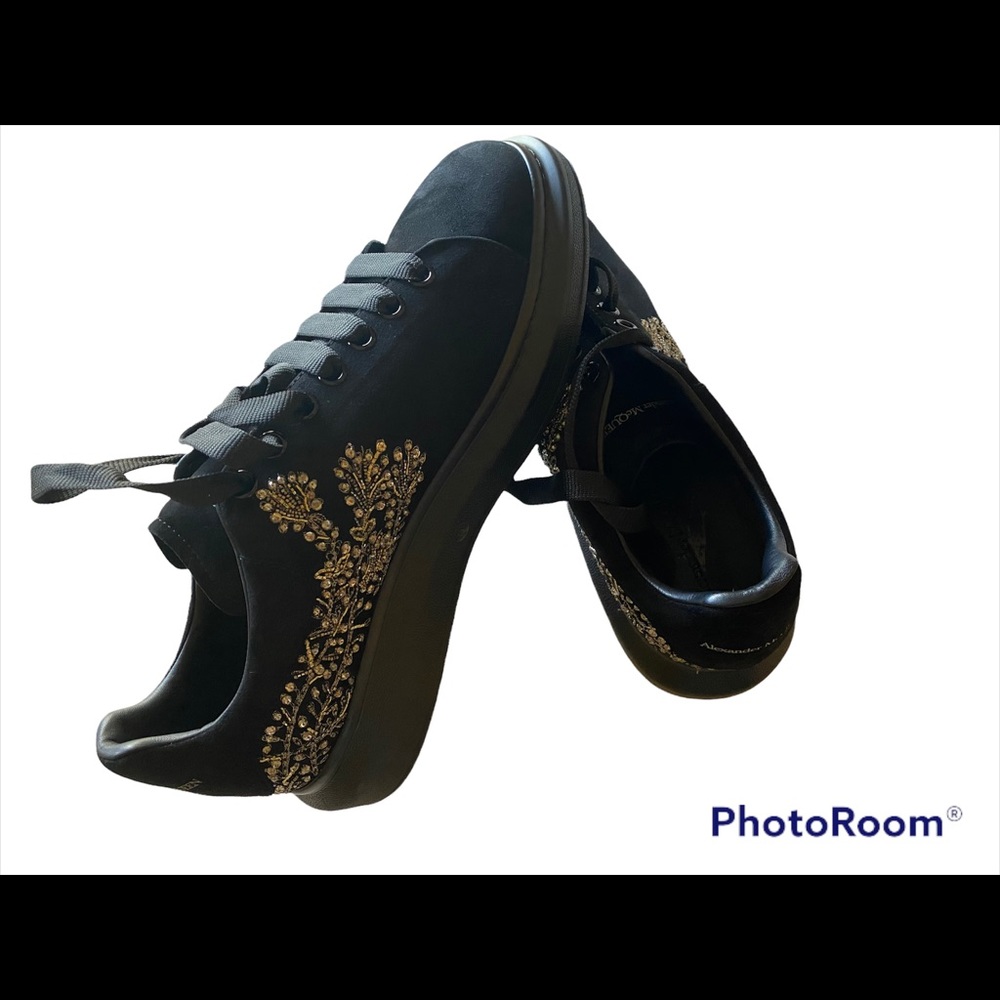 Alexander McQueen men sneakers/ Black/ Suede/ NWB